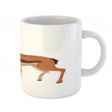 Cartoon Animal on Plain Mug