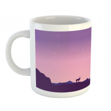 Animals Hill Ombre Night Mug