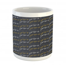 Modern Jumping Pose Animal Mug