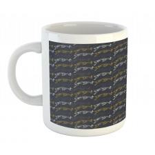 Modern Jumping Pose Animal Mug