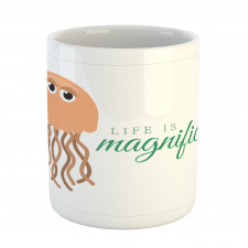 Life is Magnificent Text Mug