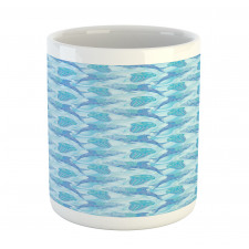 Dolphins Abstract Rounds Mug