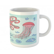 Cartoon Undersea Animal Mug