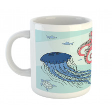 Cartoon Undersea Animal Mug