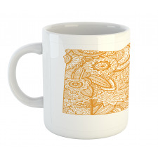 Egypt Map Flower Mug