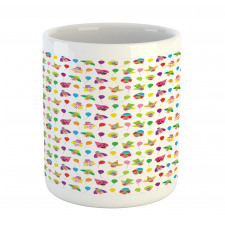 Colorful Balloons Funny Scene Mug