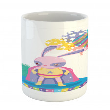 Rabbit in Hero Costume Mug