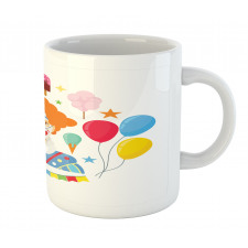 Happy Man in Colorful Costume Mug