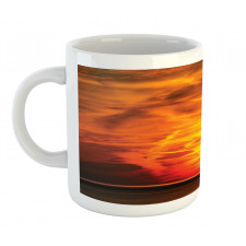 Sunset over Horizon Sea Mug