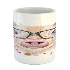 Pig Portrait with Spots Mug