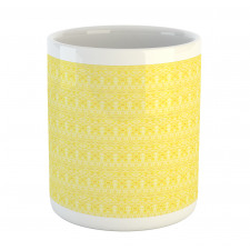 Folklore Yellow Monochrome Mug