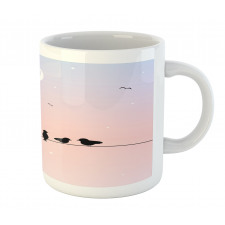 Pastel Tone Sky Moon Mug