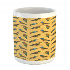 Exotic Avian Stripes Mug