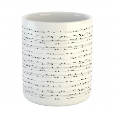 Avian Monochrome Art Mug