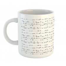 Avian Monochrome Art Mug