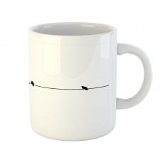 Minimal Pigeon Mug