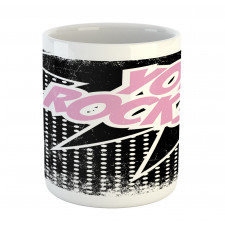 Halftone Style Text Bubble Mug