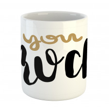 Cursive Inspirational Art Mug