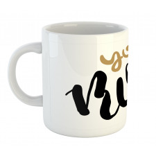 Cursive Inspirational Art Mug