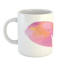 Watercolor Heart Rock Sign Mug