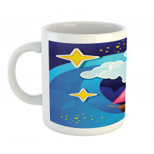 Sailing Boat Cartoon Mug