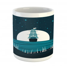 Moonlight on Water Ship Mug