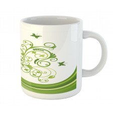 Colorful Botanical Leaves Mug