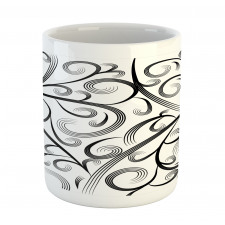 Curvy Lines Art Mug