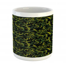 Dark Tones Abstract Ivy Grape Mug