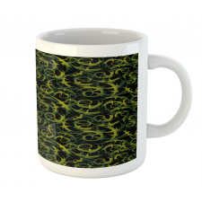 Dark Tones Abstract Ivy Grape Mug