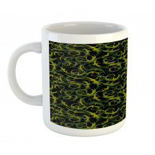 Dark Tones Abstract Ivy Grape Mug