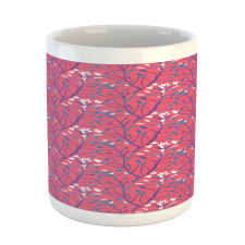 Branches Leaves Flowers Art Mug