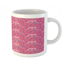 Branches Leaves Flowers Art Mug