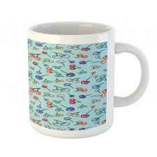 Summer Fruit Abstract Colors Mug