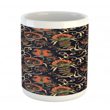 Grunge Flora Curl Mug