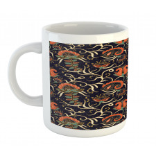 Grunge Flora Curl Mug