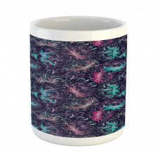 Floral Outline Drawings Mug