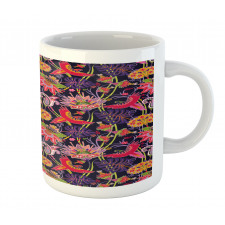 Floral Jungle Illustration Mug