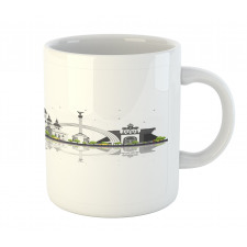 Kiev Skyline Reflection Art Mug