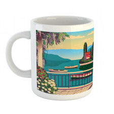 Mediterranean Romantic Scene Mug