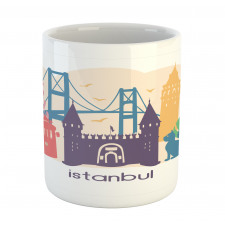 Floral Istanbul Landmarks Mug