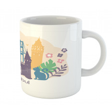 Floral Istanbul Landmarks Mug