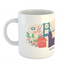 Floral Istanbul Landmarks Mug