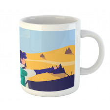 Adventurous Men in Hiking Mug