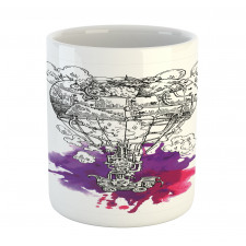 Sketch Retro Aircraft Mug