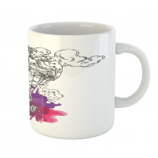 Sketch Retro Aircraft Mug