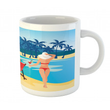 Relaxing on the Exotic Beach Mug