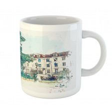 Old Fountain in Town Square Mug