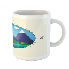 Adventurous Compass Design Mug