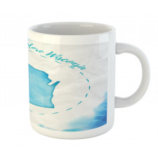 Explore Wisconsin Map Design Mug